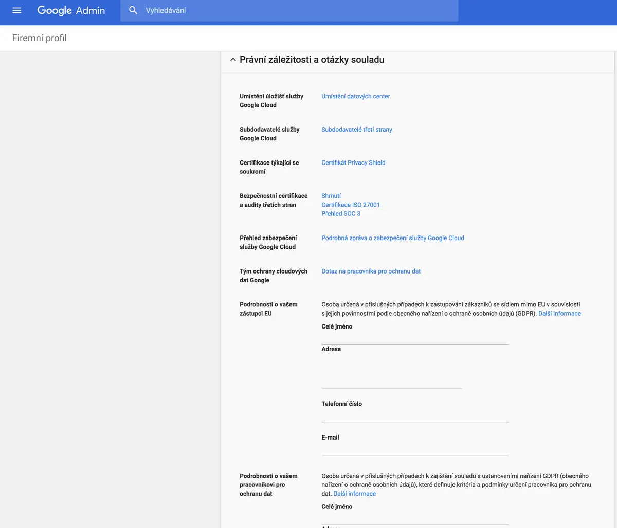 GDPR a G Suite? Vyřešeno. – obrázek 1